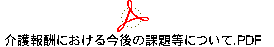 介護報酬における今後の課題等について.PDF