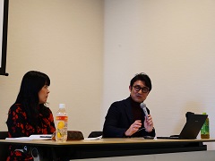 シンポジウムに登壇する団体代表者の様子