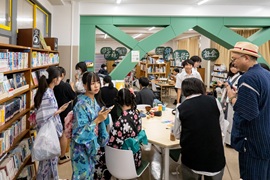 校内居場所カフェの様子