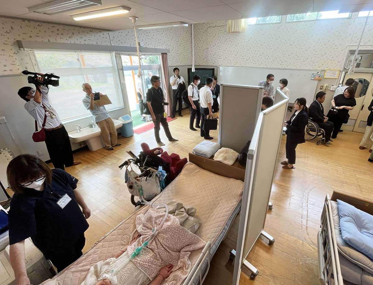 災害で停電しても医療機器が止まらない安心を　岩手・一関市の施設に県内初の電源ステーション